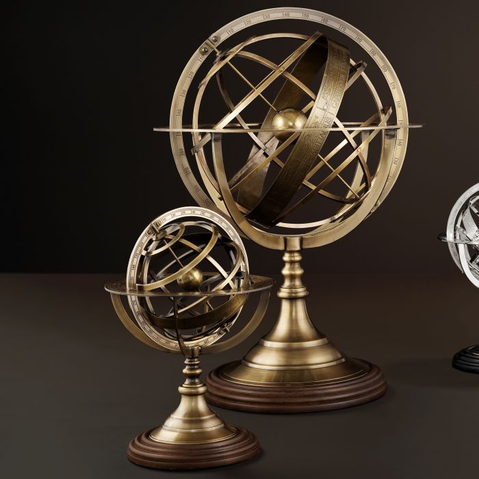 Globe antique brass finish S
