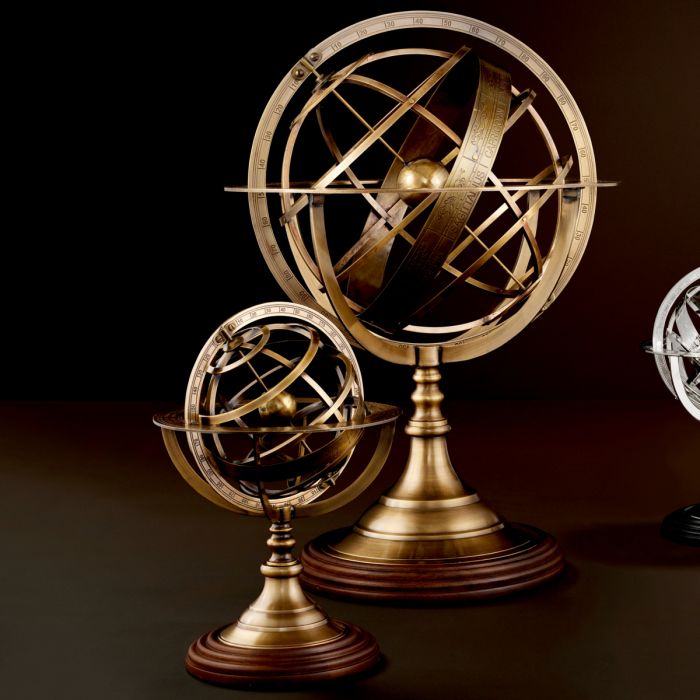 Globe antique brass finish L
