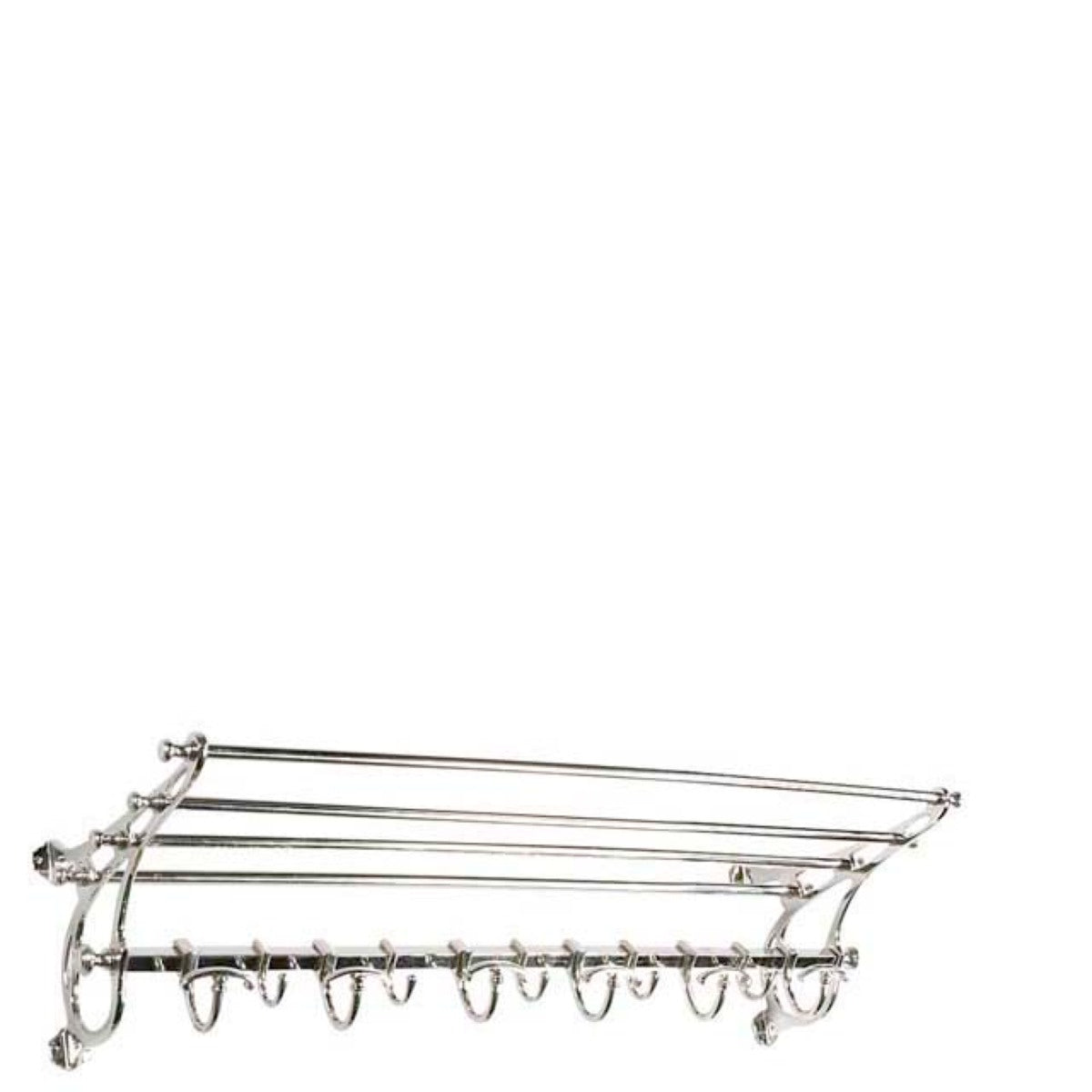 Nickel Wall-Mounted Coat Rack S Hudson