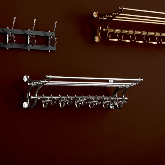 Coatrack Hudson S nickel finish