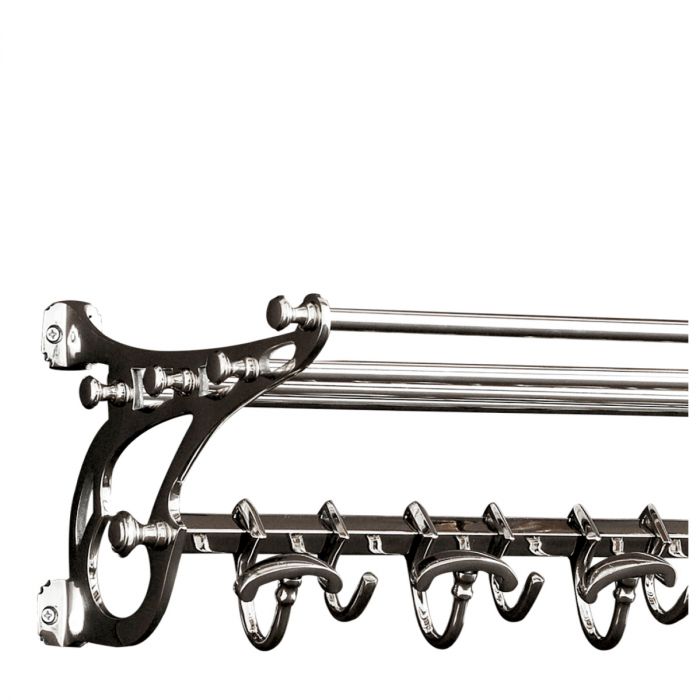 Coatrack Hudson S nickel finish
