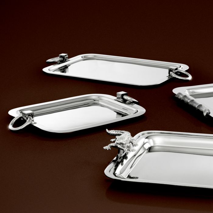 Tray Isabena nickel finish