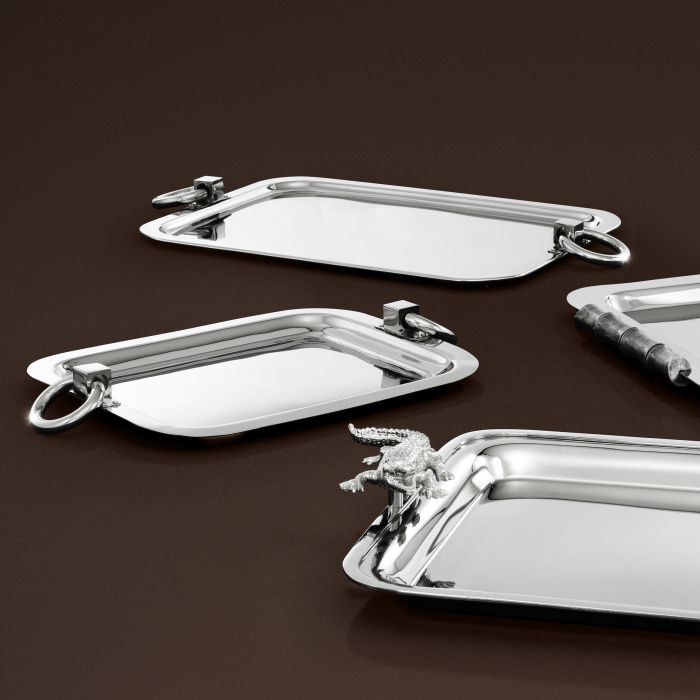 Tray Isabena nickel finish