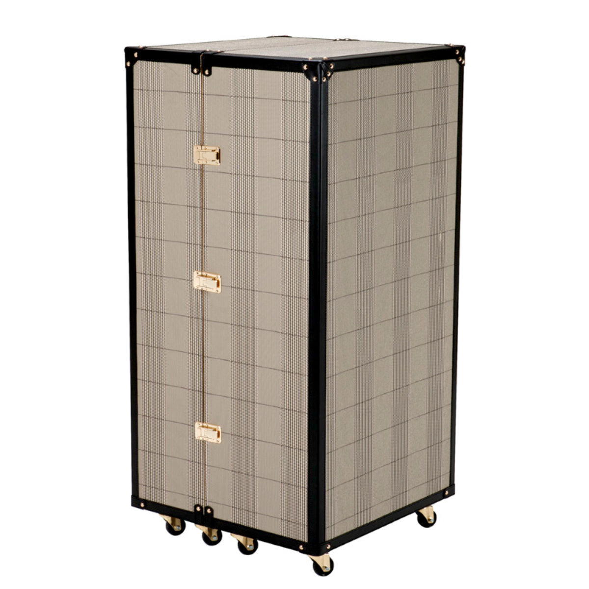 Checkered Bar Cabinet Martini Bianco