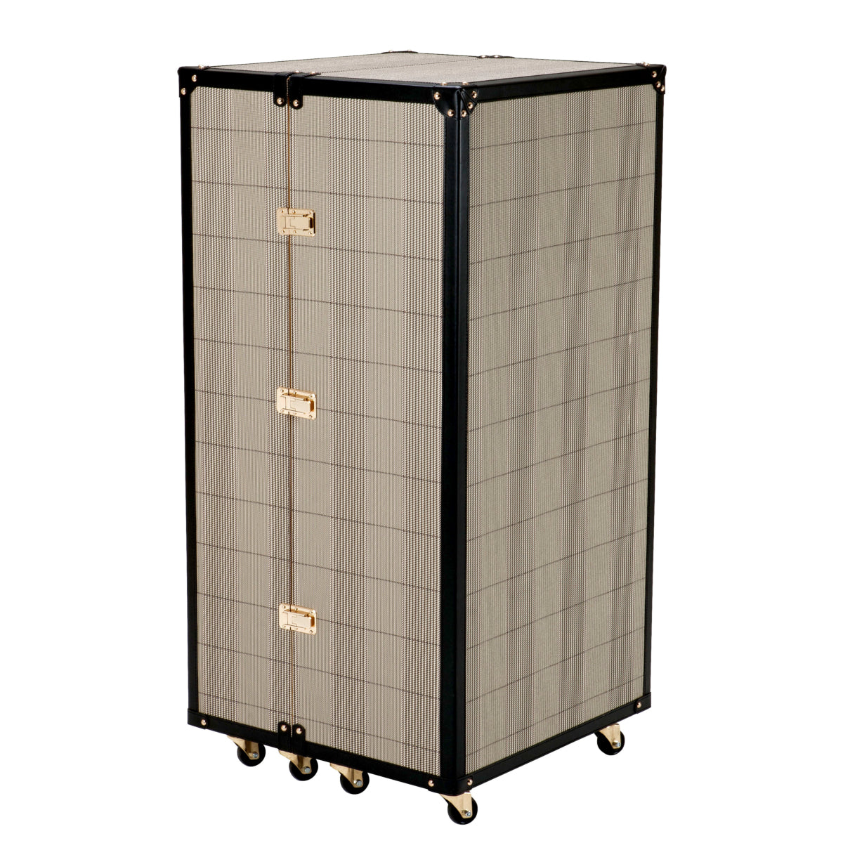 Checkered Bar Cabinet Martini Bianco