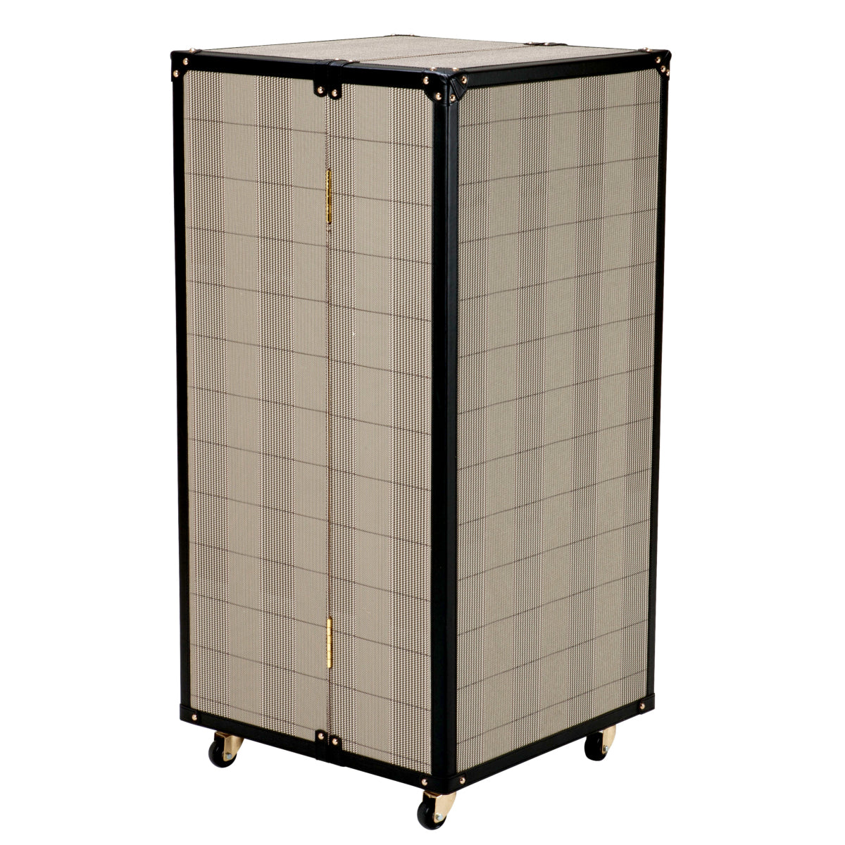 Checkered Bar Cabinet Martini Bianco