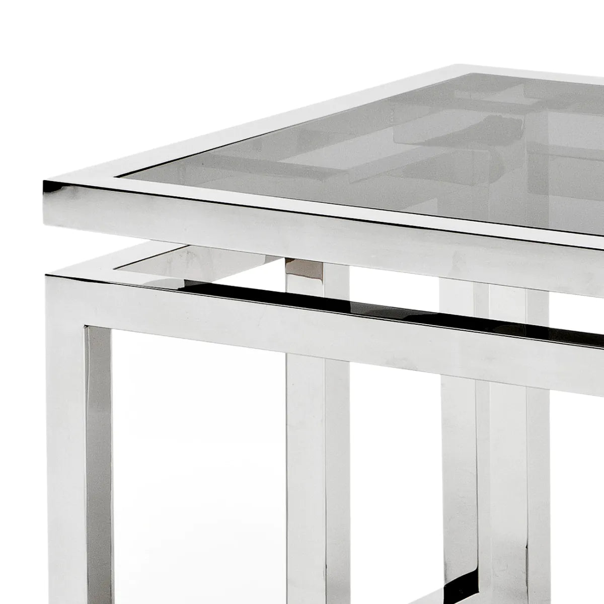 Smoke Glass Side Table Palmer | Eichholtzmh.com