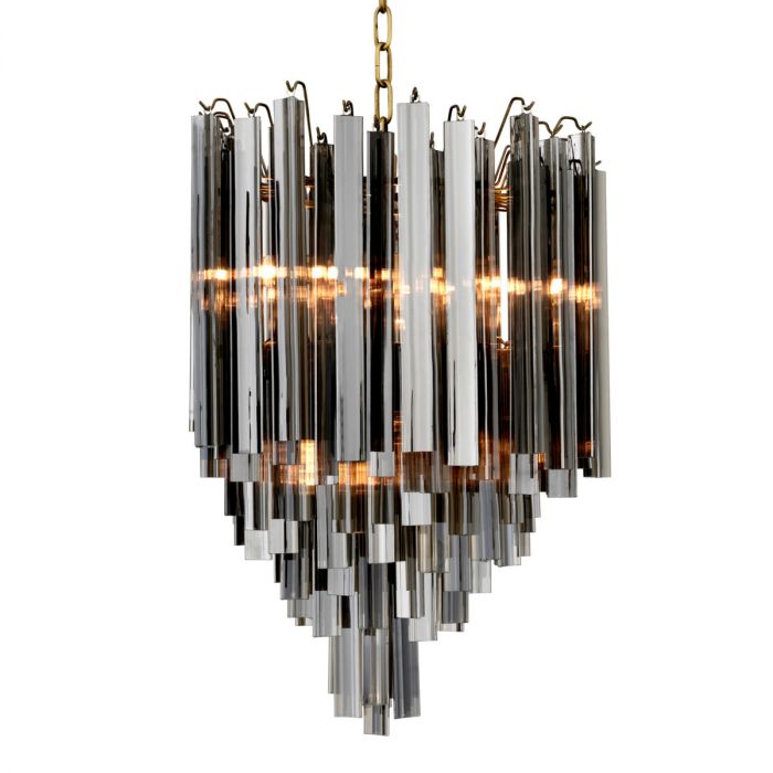 Chandelier Salerno smoke glass