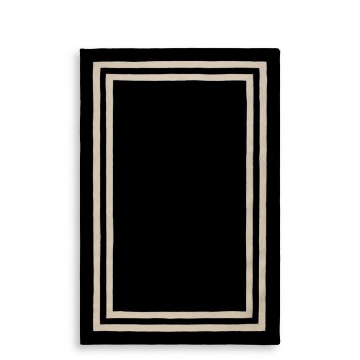 Rug Celeste black & off-white 200 x 300 cm