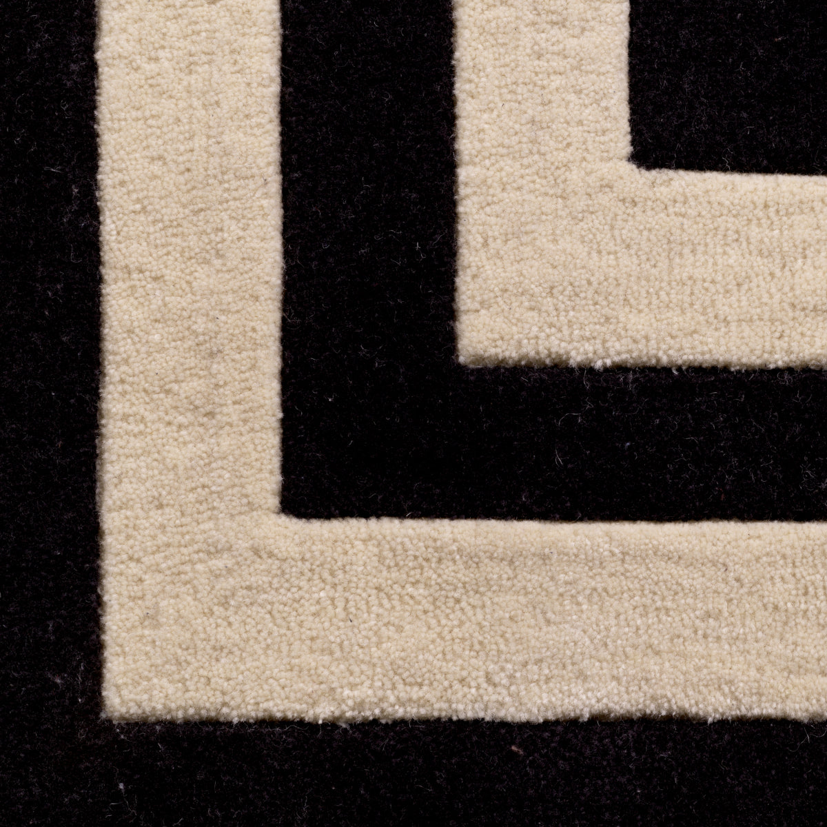 Black Wool Carpet 10' x 13' Celeste