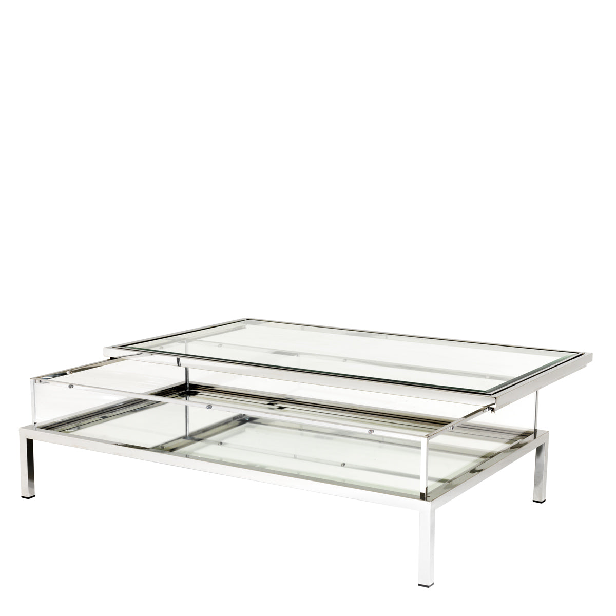Stainless Steel Top Coffee Table Harvey