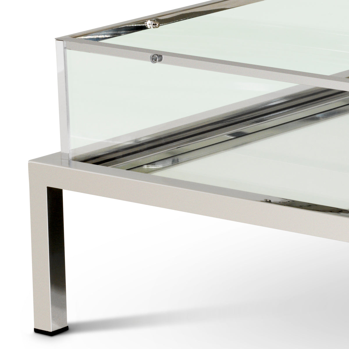 Stainless Steel Top Coffee Table Harvey