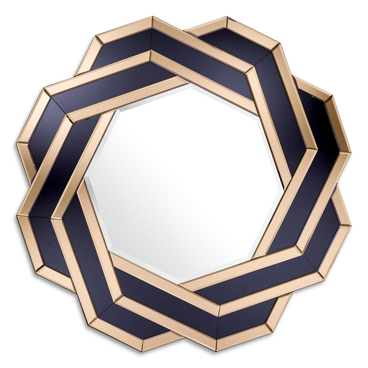 Amber Black Glass Mirror Mulini | Eichholtzmh.com