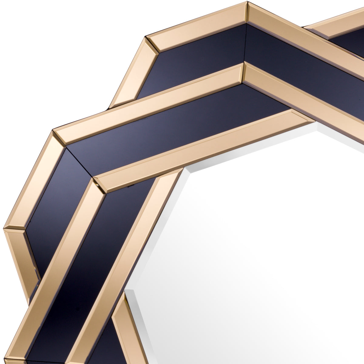 Amber Black Glass Mirror Mulini | Eichholtzmh.com