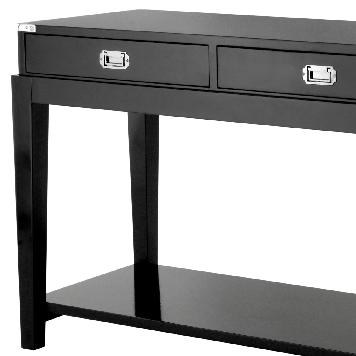 Black Wood Console Table Military | Eichholtzmh.com