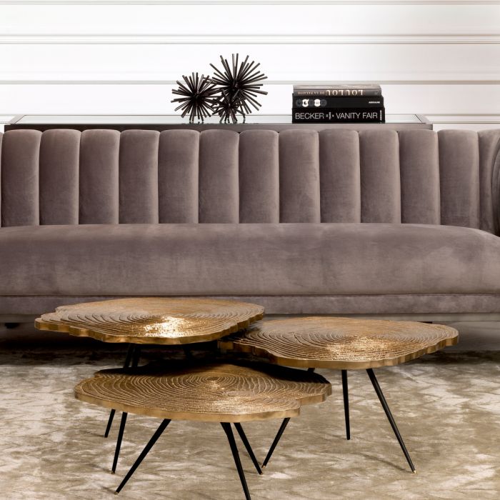 Object Meteor set of 3 bronze finish