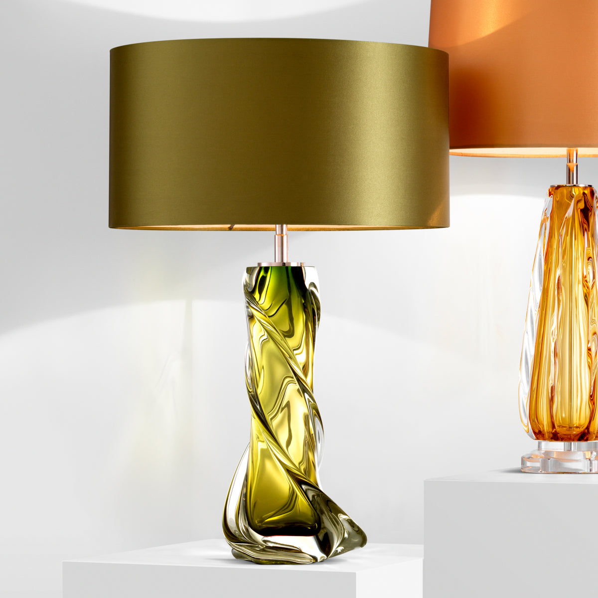 Green Glass Table Lamp Carnegie | Eichholtzmh.com