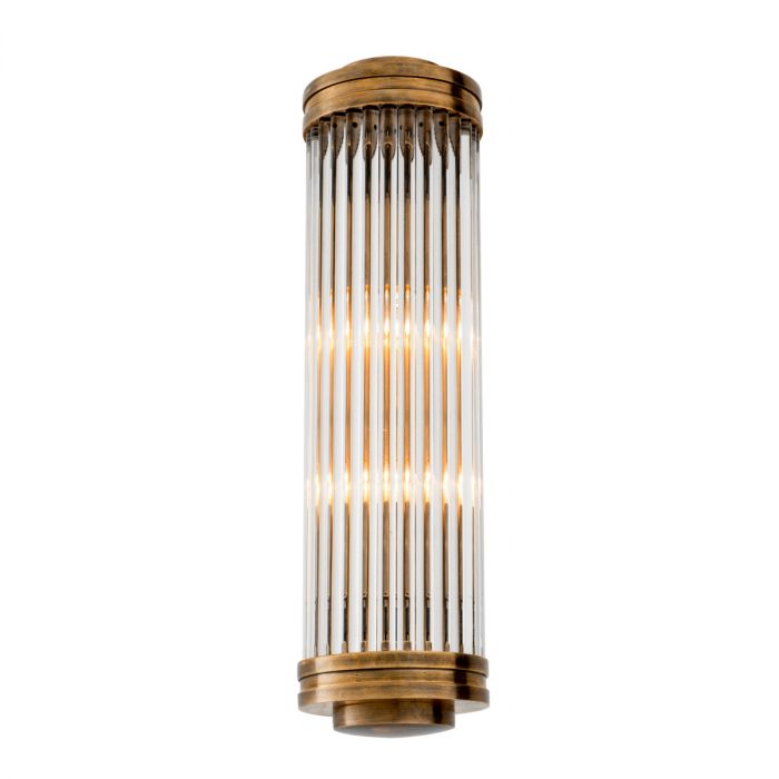 Wall Lamp Gascogne L vintage brass finish