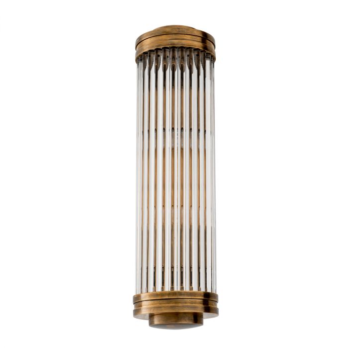 Wall Lamp Gascogne L vintage brass finish