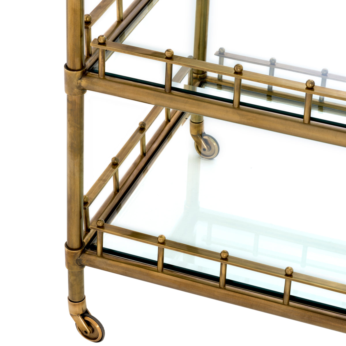 Vintage Brass Trolley S Scarlett