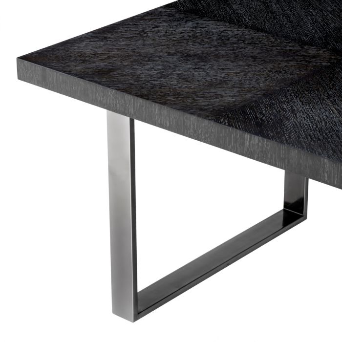Dining Table Borghese charcoal grey oak veneer