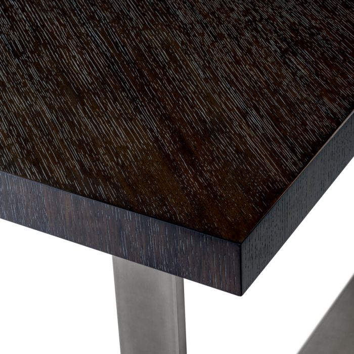 Dining Table Borghese charcoal grey oak veneer