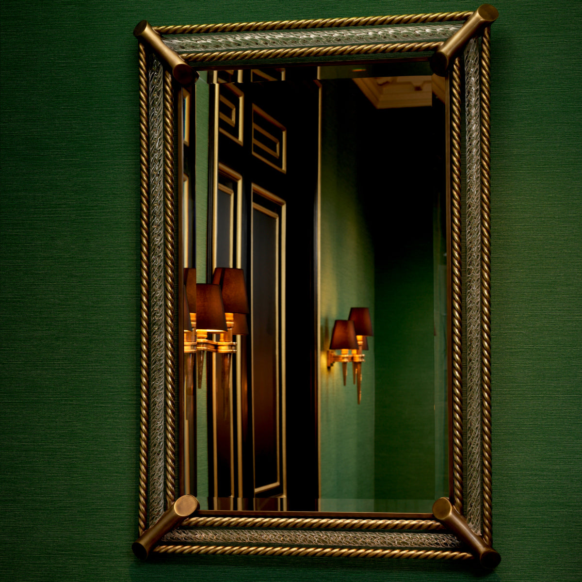 Rectangular Brass Finish Mirror Civita | Eichholtzmh.com