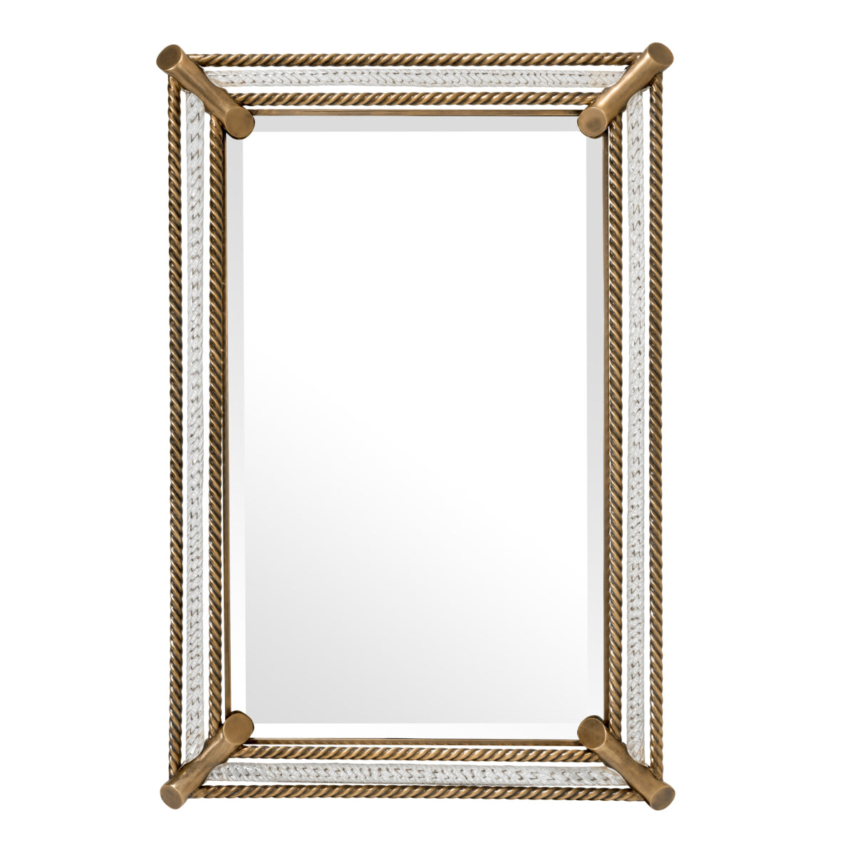 Rectangular Brass Finish Mirror Civita | Eichholtzmh.com