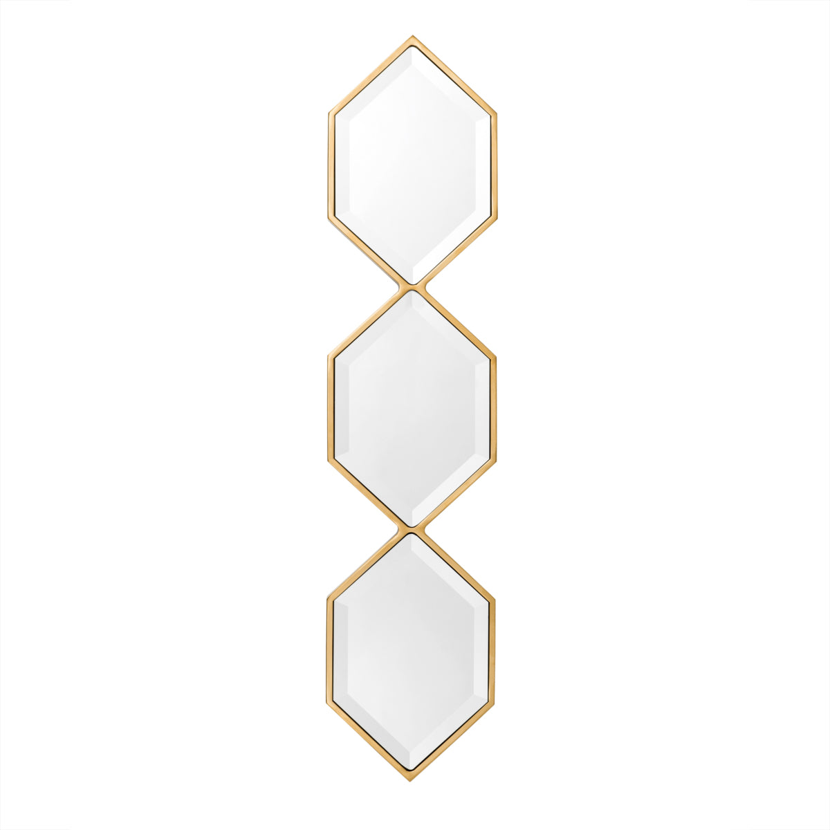 Gold Hexagonal Mirror Glass Saronno | Eichholtzmh.com