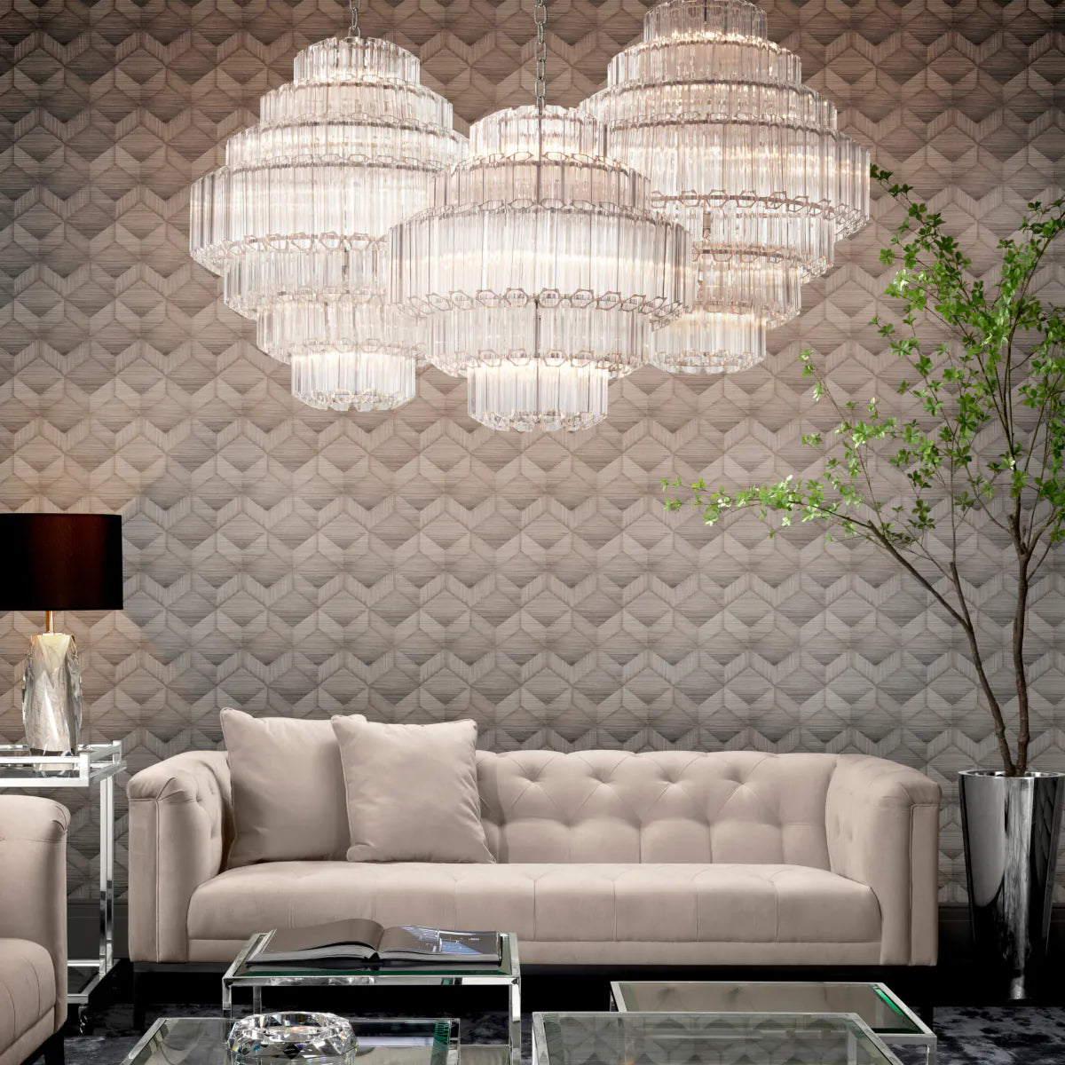 Beveled Glass Chandelier S Vittoria