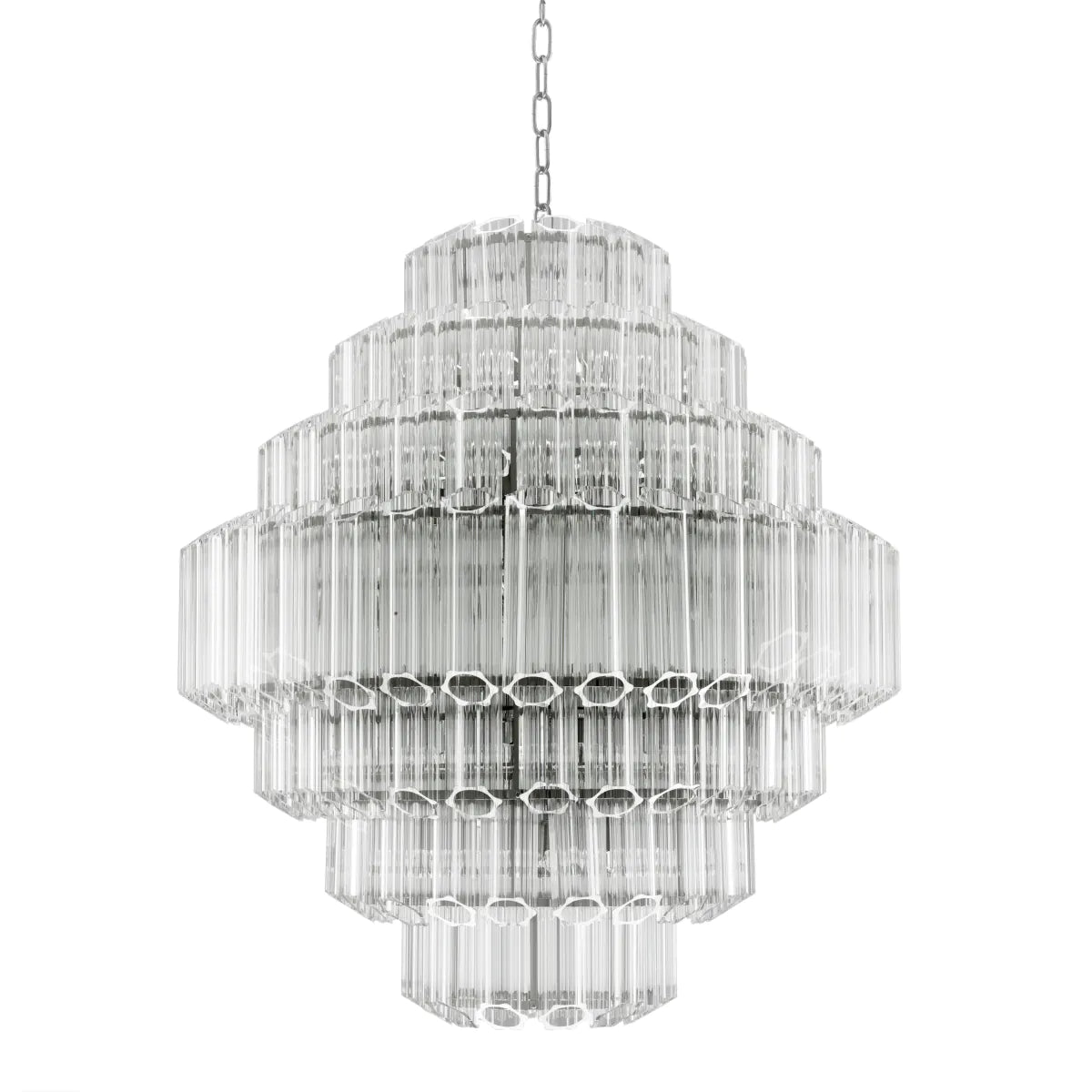 Beveled Glass Chandelier L Vittoria