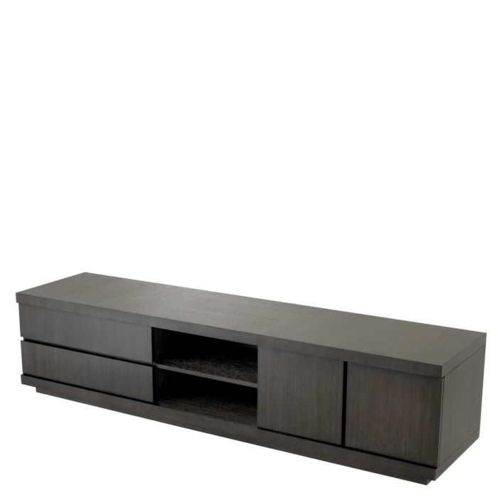 TV Cabinet Crosby charcoal grey oak veneer