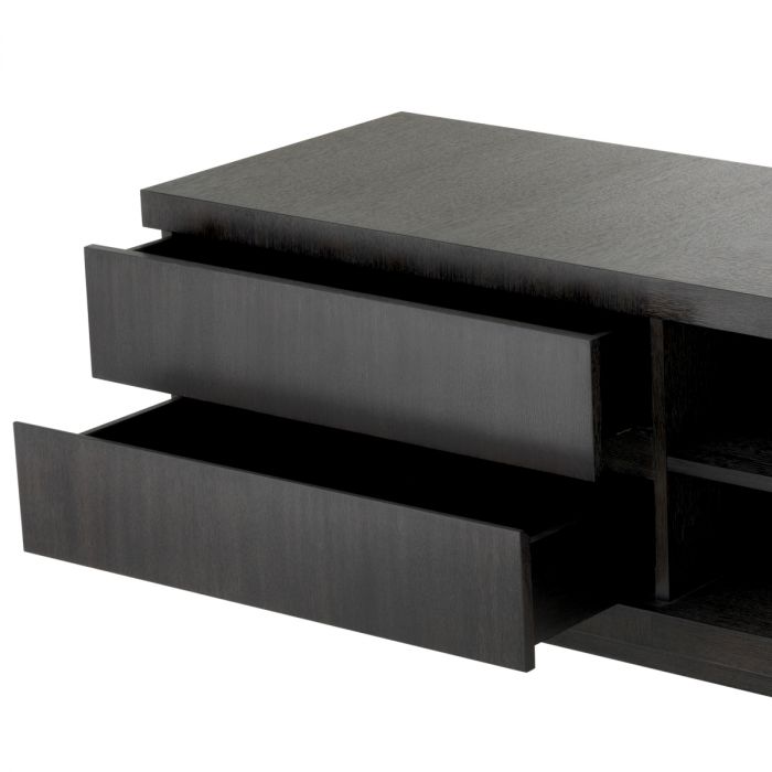 TV Cabinet Crosby charcoal grey oak veneer