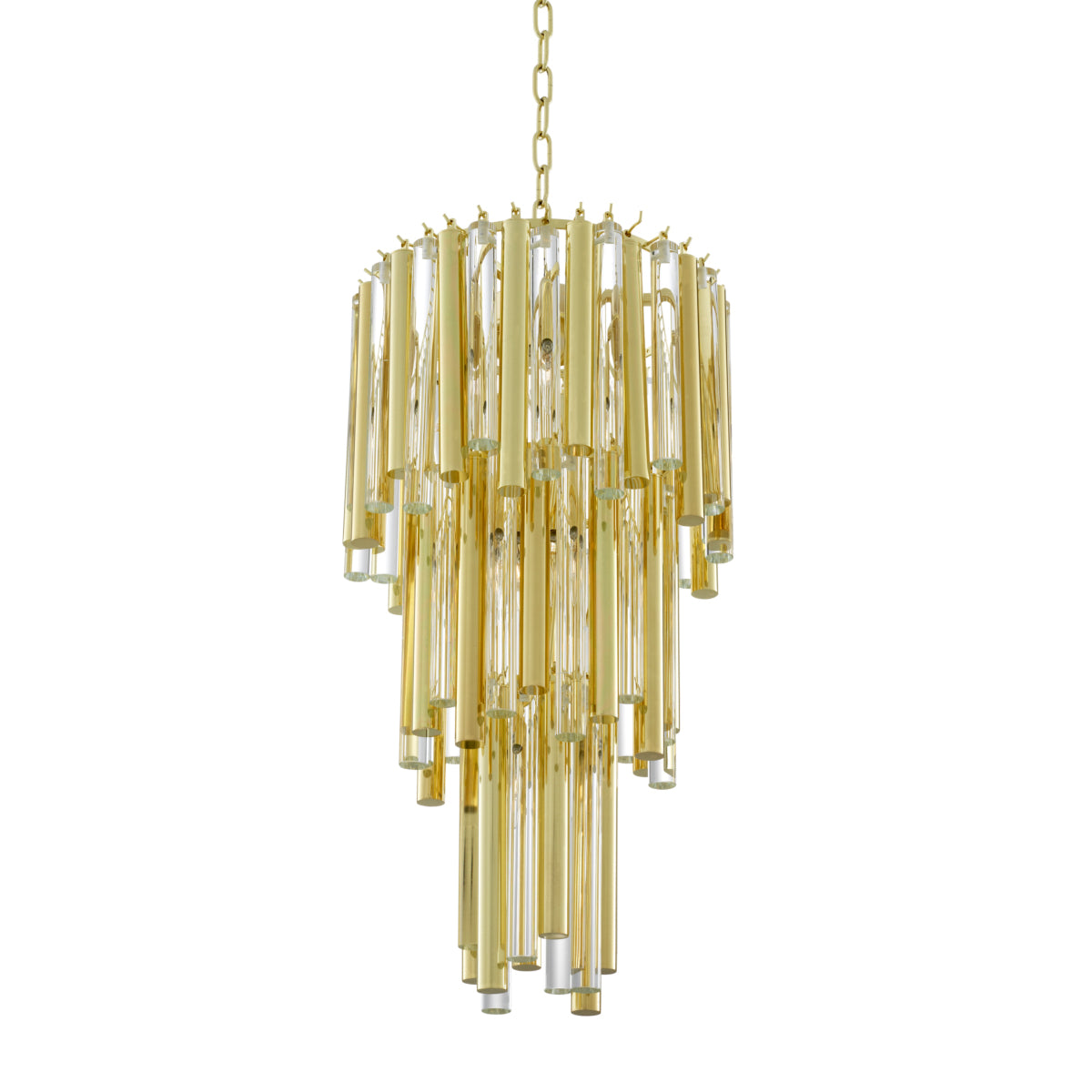 Gold Tiered Glass Chandelier Gigi S | Eichholtzmh.com