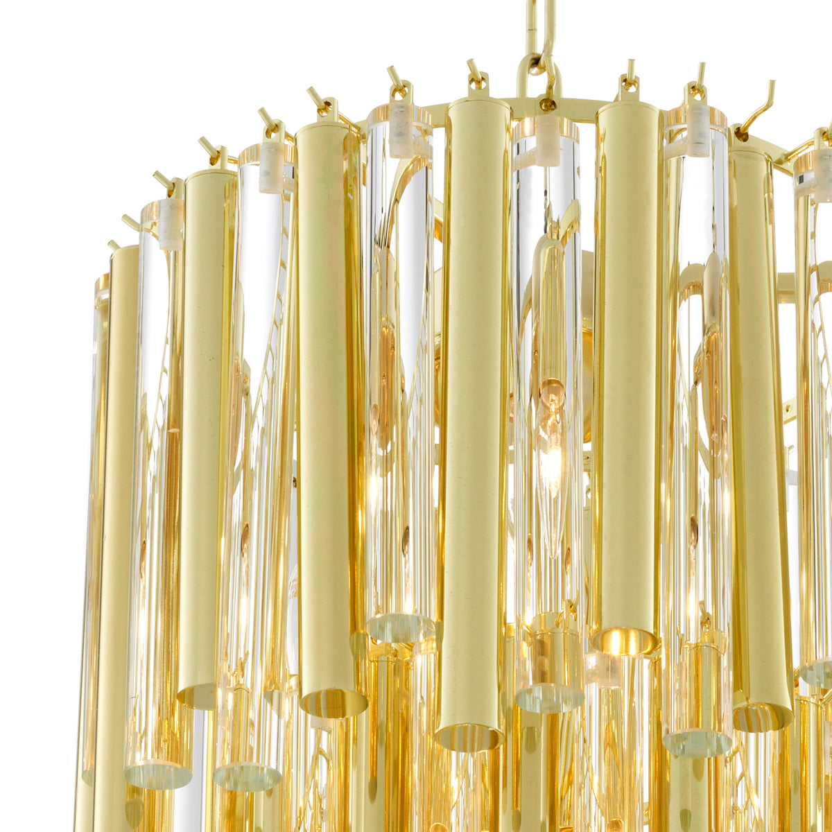 Gold Tiered Glass Chandelier Gigi S | Eichholtzmh.com