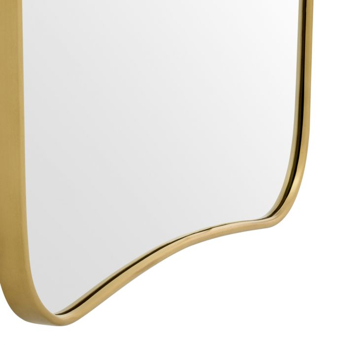 Mirror Vivienne S brushed brass finish