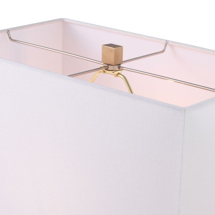 Table Lamp Robbins matte brass finish alabaster