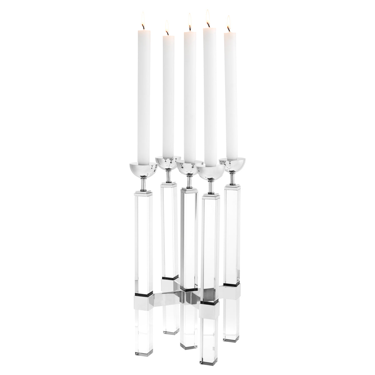 Crystal Glass Candle Holder Naturale | Eichholtzmh.com