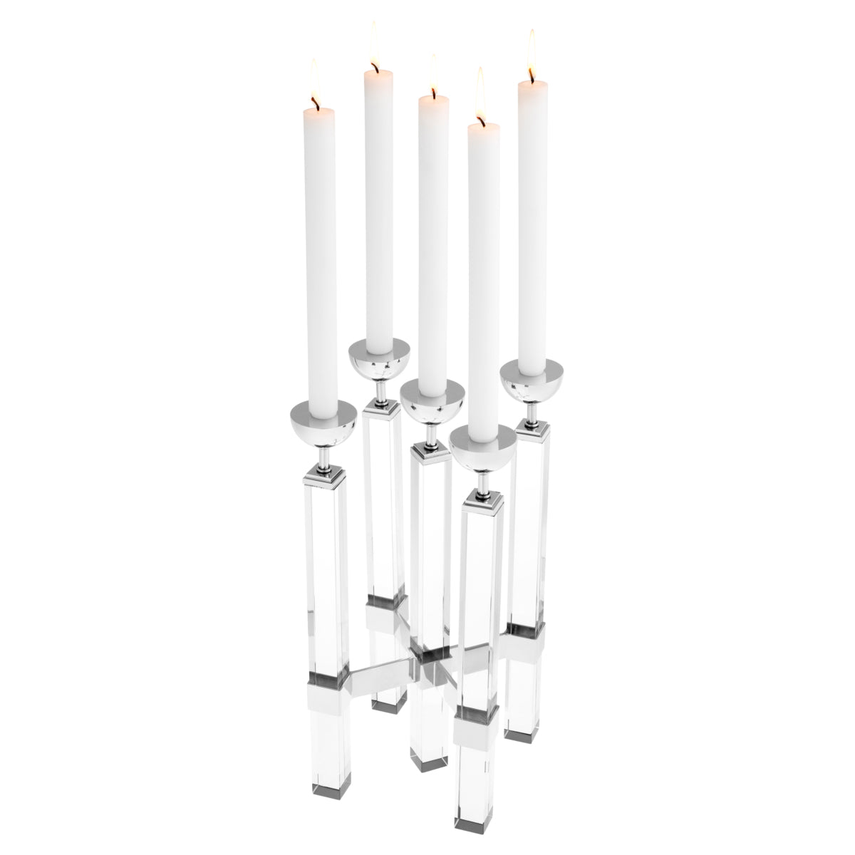 Crystal Glass Candle Holder Naturale | Eichholtzmh.com