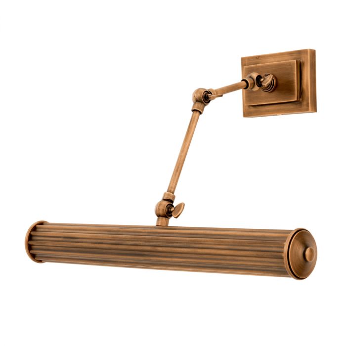 Wall Lamp Luca antique brass finish L