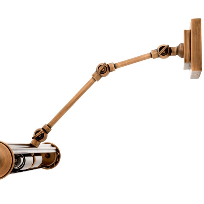 Wall Lamp Luca antique brass finish L