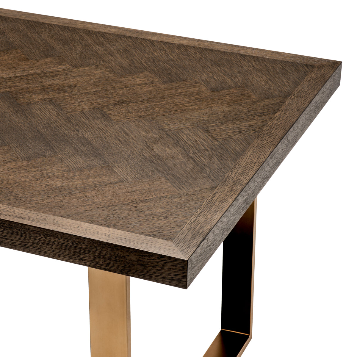 Brown Oak Dining Table Melchior