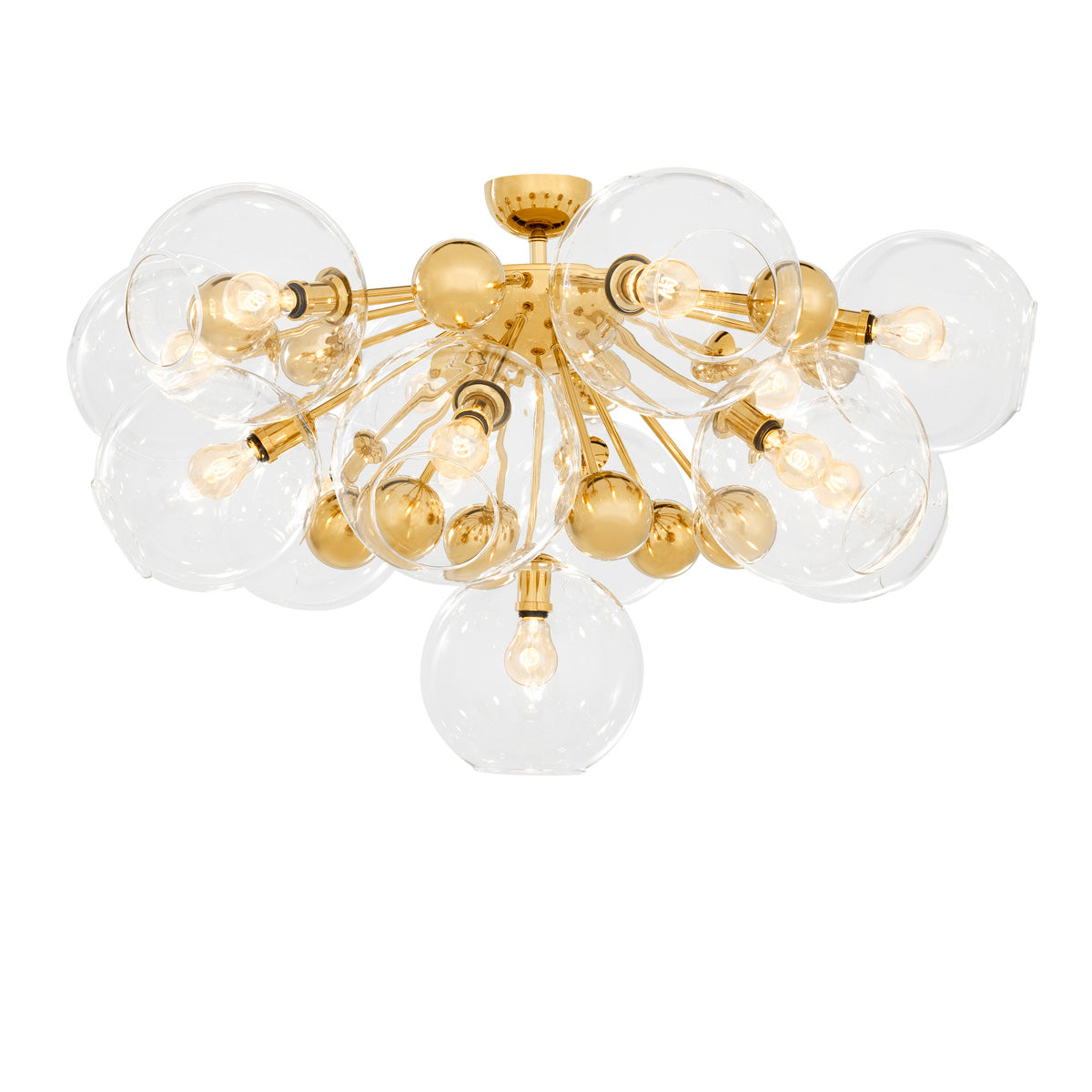Gold 13-Bulb Ceiling Lamp Soleil | Eichholtzmh.com