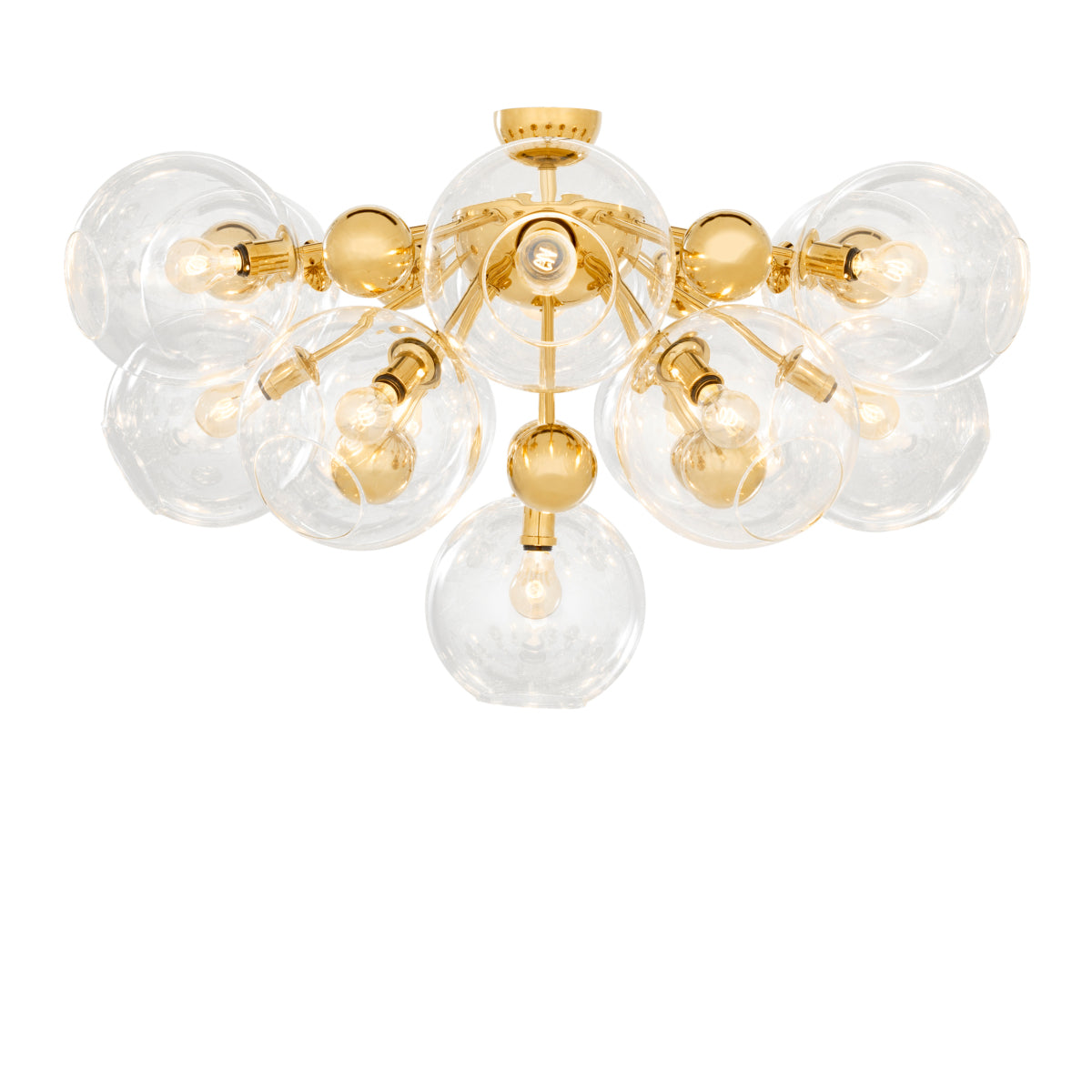 Gold 13-Bulb Ceiling Lamp Soleil | Eichholtzmh.com