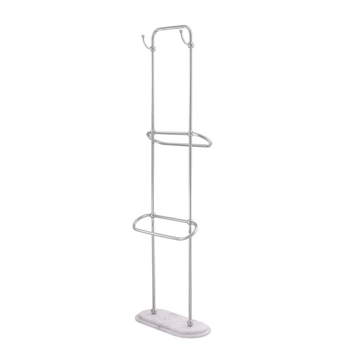 Towel Rack Lowell L pol ss white marble