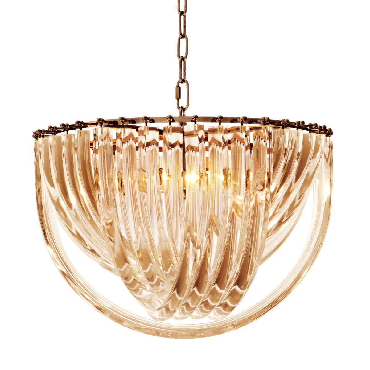 Champagne Acrylic Chandelier L Murano