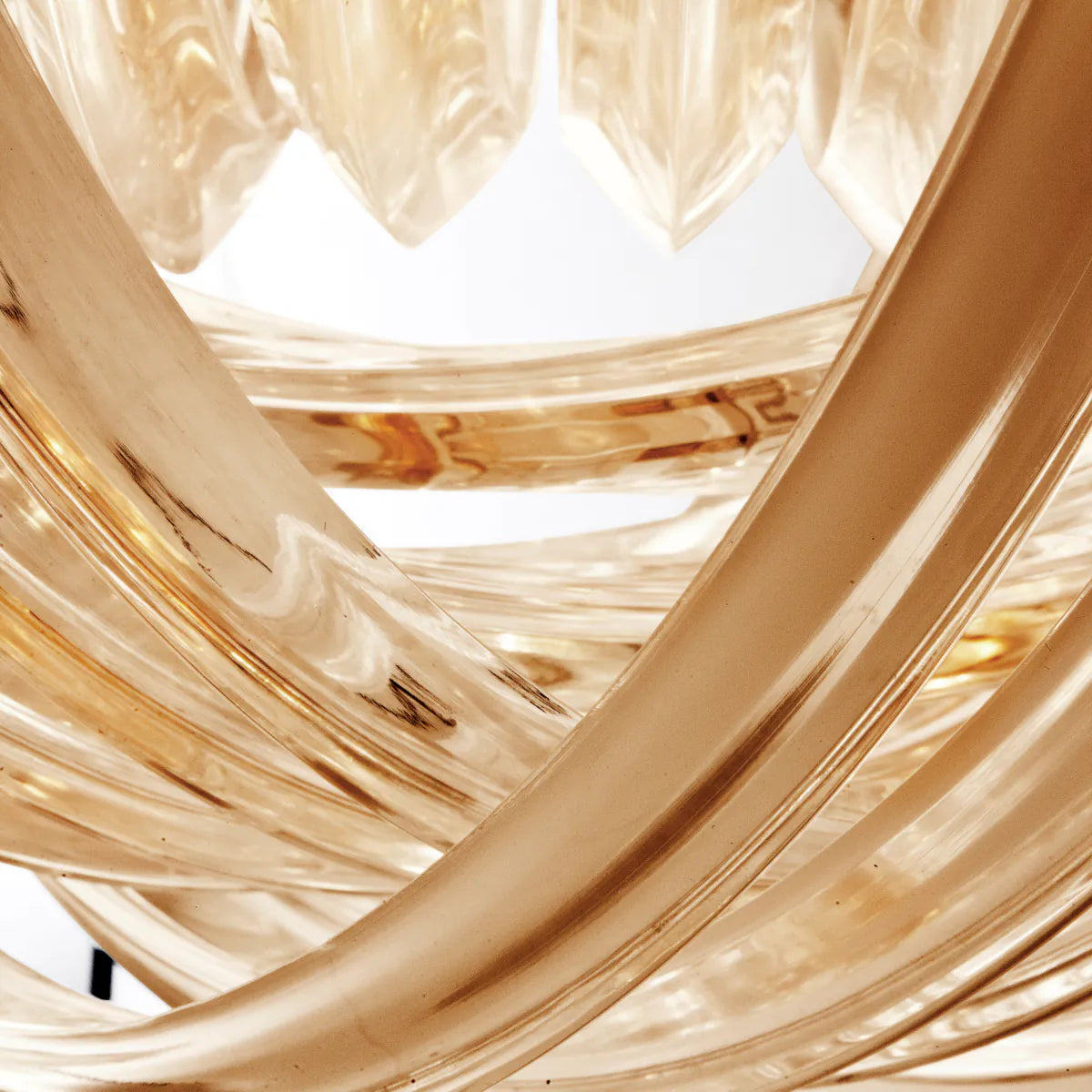 Champagne Acrylic Chandelier L Murano