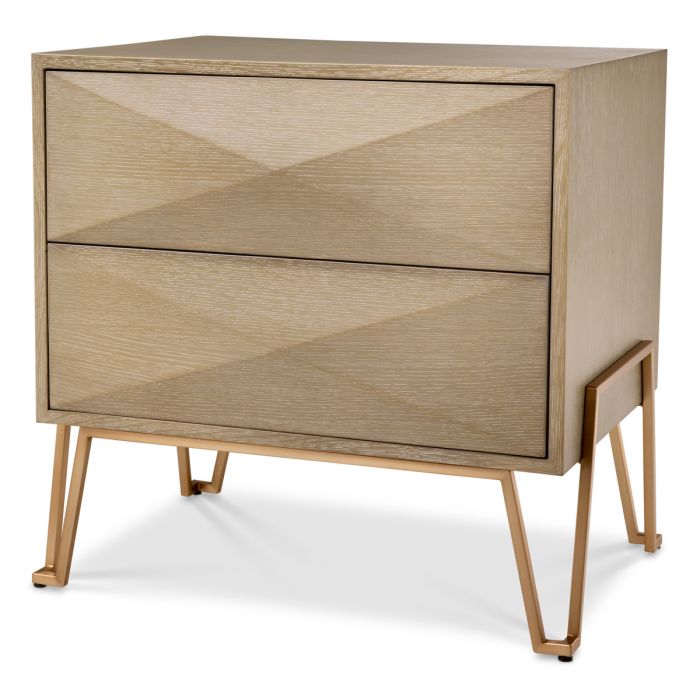Nightstand Highland washed oak veneer