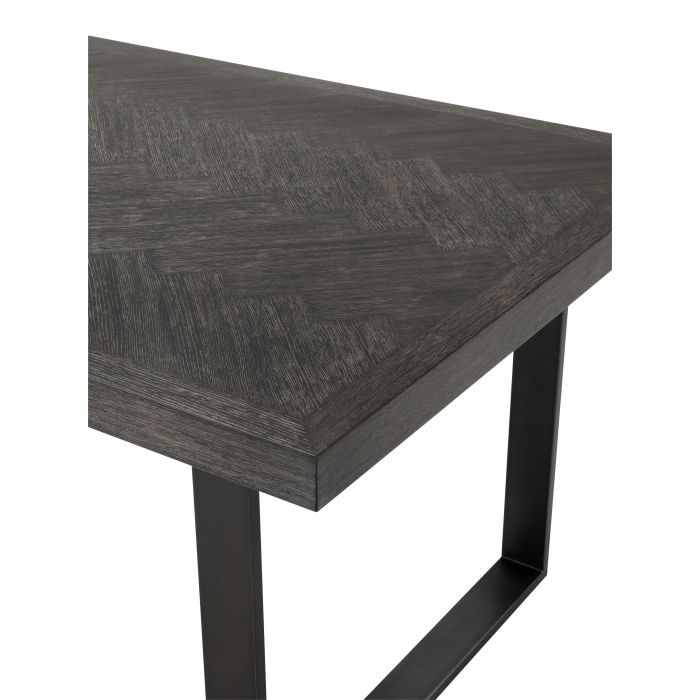 Dining Table Melchior charcoal oak veneer 230 cm