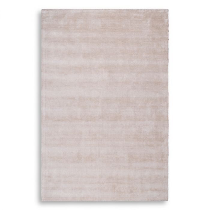 Rug Liam silver sand viscose linen 300 x 400 cm